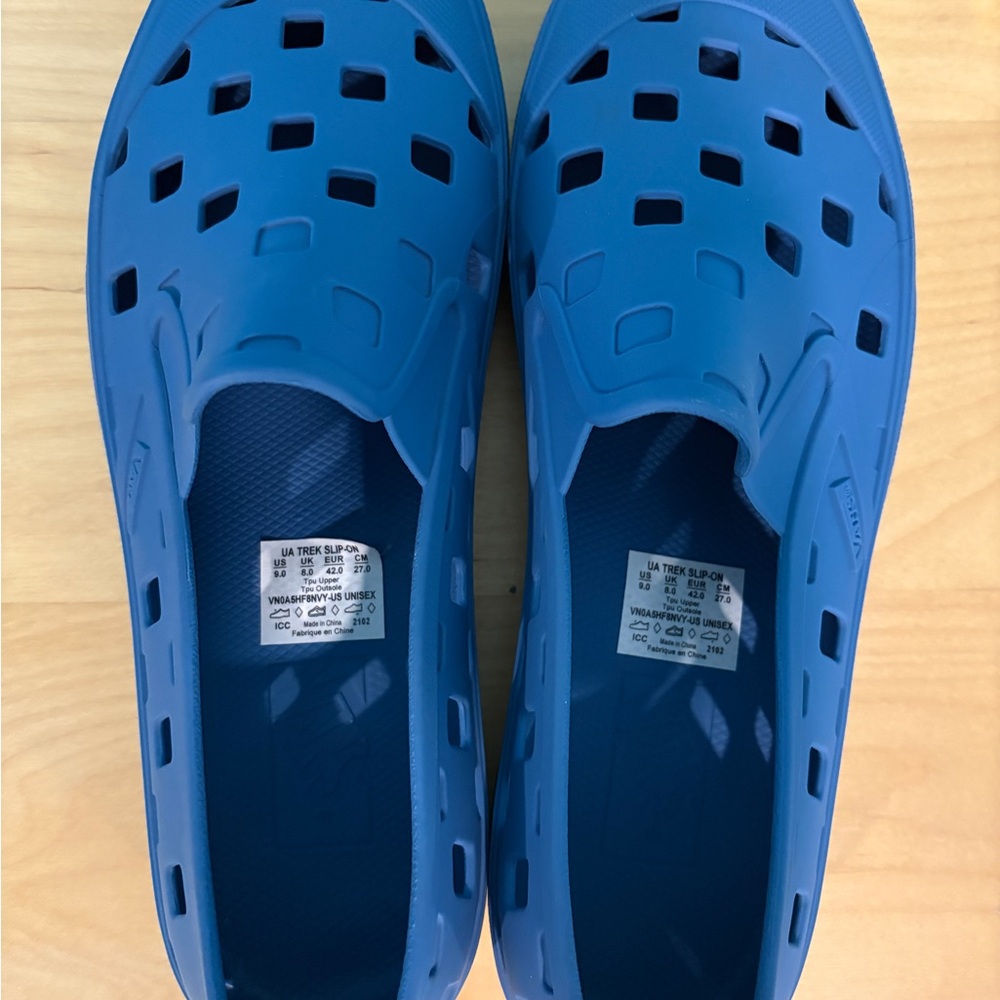 VANS Never Worn Blue Slip-On Shoes